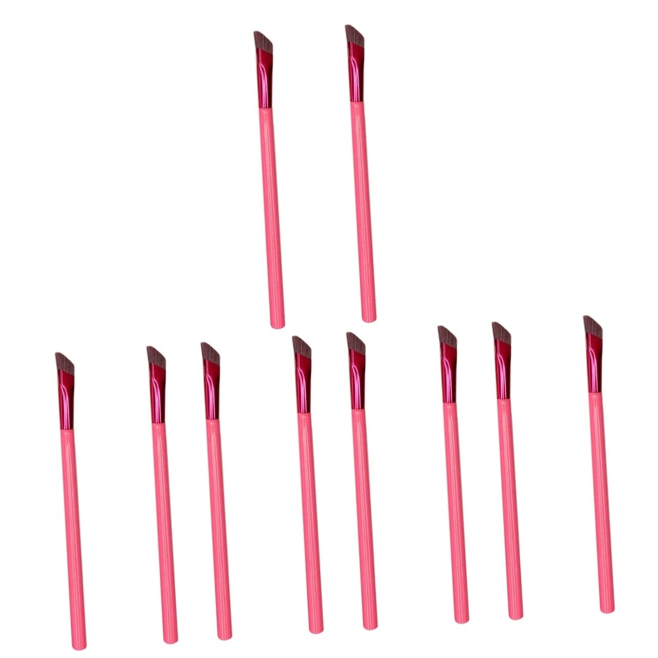 10 Pezzi Pennello Per Sopracciglia Pettine Per Sopracciglia Correttore Per Sopracciglia Sopracciglio Ad Angolo Pennello Per Eyeliner Mancare Trucco Pelliccia Sintetica
