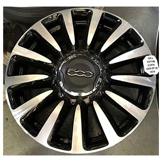 fca Llanta de aleación para Fiat 500L 16 pulgadas negro plata rueda original