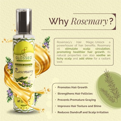 Image of Rosemary Hair Oil for Hair Growth & Hair Fall Control (2, 400 Millilitres)