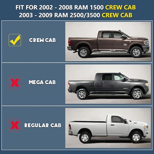 Image of KARPAL Floor Mats for 2002-2008 Ram 1500 Crew Cab (Quad Cab)