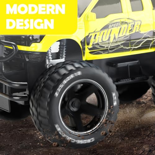 YSAMAX Remote Control Jeep, Robust Construction, Modern Design, Versatile Functions, Unique Spray Feature, Endless Excitement And Creative Exploration, (YELLOW) - Image 2