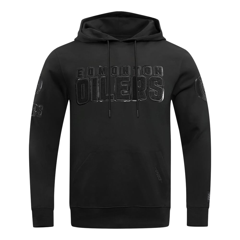 Pro Standard Men's NHL Classic 3bk M Dk Po Hoodie Hooded Sweatshirt, Triple Black, 3XL