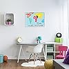 Stupell Industries 'Abstract Our Earth World Map Bold Shape Regions', Framed Giclee Art, White, 30 x 24 Inches, Easy to Hang and Sturdy, Made in USA, by Milli Villa #2