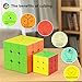 Vdealen Big Size 3x3x3 Stickerless Speed Cube, 3.54inch Smooth Magic Cube for Educational Cube Teaching, Large Puzzle Cube Birthday Party for Kids Teens Adults