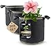 Produktbild lohag® Premium Vliesstoff-Pflanzsack - 4 Liter, 3er Pack | Perfekt für Kräuter, Blumen, Gemüse & Zimmerpflanzen | Robuste, Wiederverwendbare Pflanzbeutel - Die Gesunde Alternative zum Blumentopf
