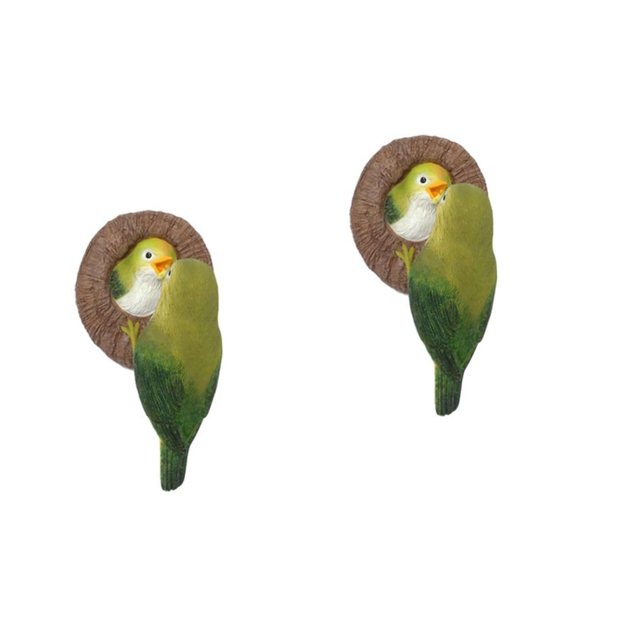 TOYANDONA 2 Stück Hängende Vogelstatue Harz Niedliche Vogelfigur für Garten und Außenbereich Realistisches Design Dekoration für Bäume und Einzigartiges Tierornament für Gartenliebhaber