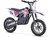 MotoTec 24v 500w Gazella Electric Dirt Bike Purple,49 x 22 x 32