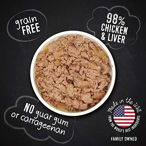 Hound & Gatos Wet Dog Food, 98% Chicken & Liver, Case Of 12, 13 Oz Cans #TOP3