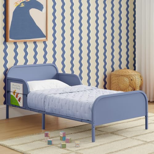 Delta Children Magic Magnet Toddler Bed with Book Storage, Denim Blue - image 8