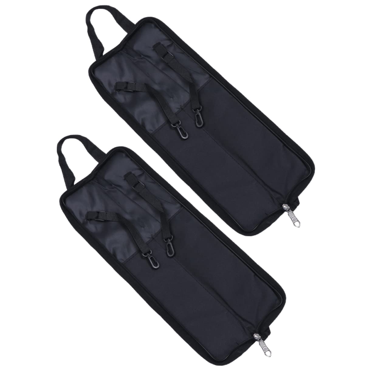Yardwe 1set Drumstick Bag Storage Pouch Case Portable Drumstick Carrying Bag Durable and Compact Design for Home and Outdoor Use Black 2pcs