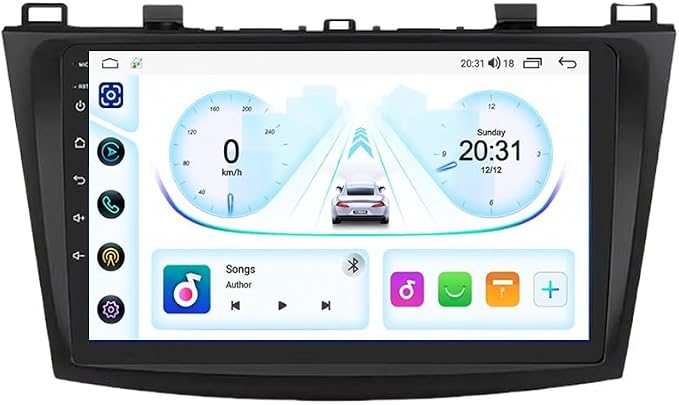 9-calowy dotykowy radio GPS dla Mazda 3 2010-2013, obsługuje BT WiFi Mirror Link 4G sterowanie z kierownicy(HM601 4 Core Wifi 1+16GB)