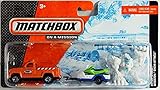 Matchbox Hitch & Haul - SNOW ATTACK (Orange Truck, Snowmobile, Bigfoot)