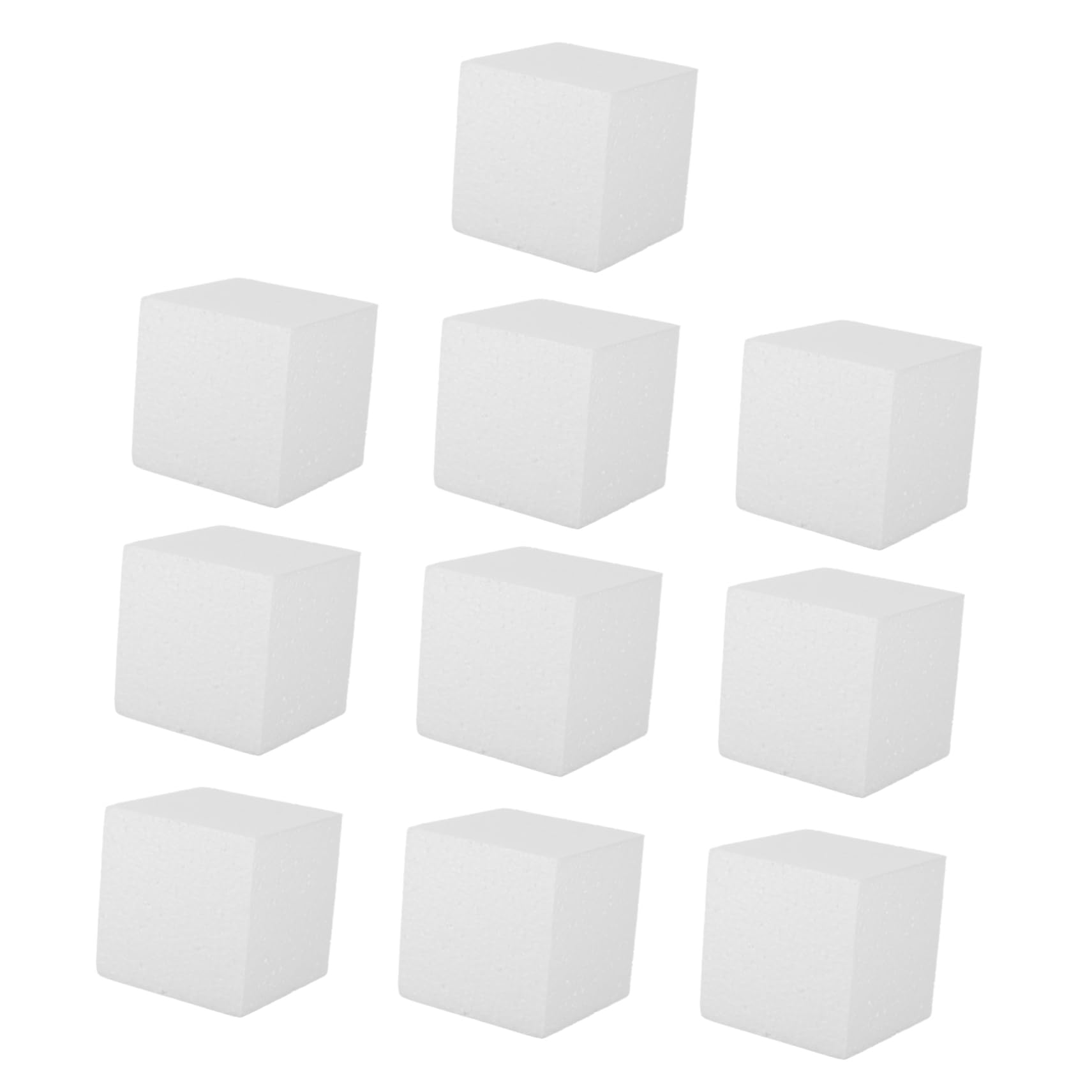 Cubes en mousse pour l'artisanat et modélisme, bloc polystyrène carré à sculpter x40