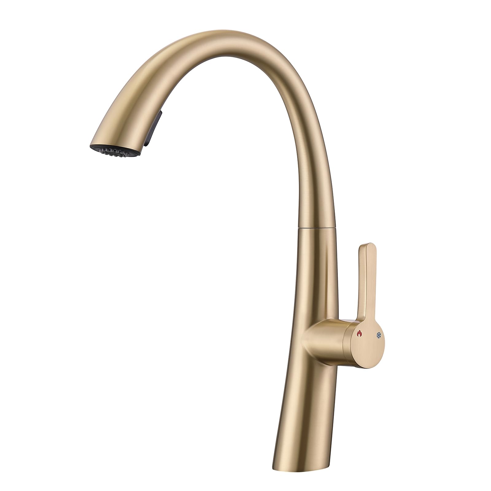 Robinet de cuisine extractible avec douchette orientable et mitigeur monocommande inox