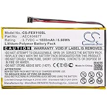 Cameron Sino Battery for Fiio FX1221, X1 ii PNFiio AEC404677 1800mAh / 6.66Wh