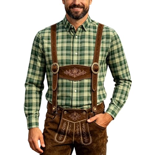 Camisa para hombre de corte regular con botones y acabado cómodo premium