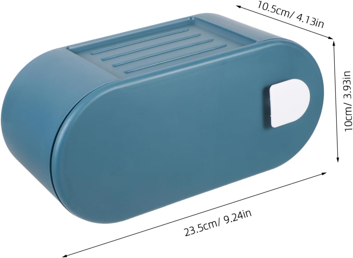 Wall Mounted Tissue Box Holder with No Drill PET Large Capacity image 2