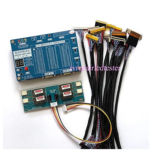 MOOKEENONE Soporte del probador del panel de la herramienta de la prueba del LCD/LED 7"-84" incorporado 55 clases de programas 12 fotos de la prueba