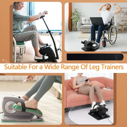 4 PCS Ellipse Leg Exerciser Machine Pedal Straps, Adjustable Elliptical Trainer Pedal Belt for Under Desk Elliptical Peddler Pedal Exercixer for Seniors Fitness Home Sports Accessories - Thumbnail 5