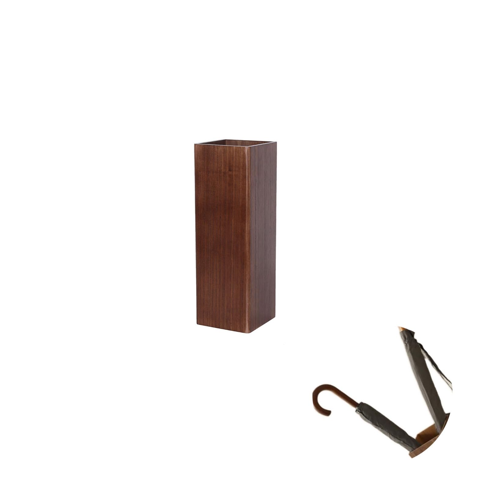 Porte-parapluie élégant en bois avec égouttoir – Solution fonctionnelle pour entrée de maison, hôtel et bureau – Pratique