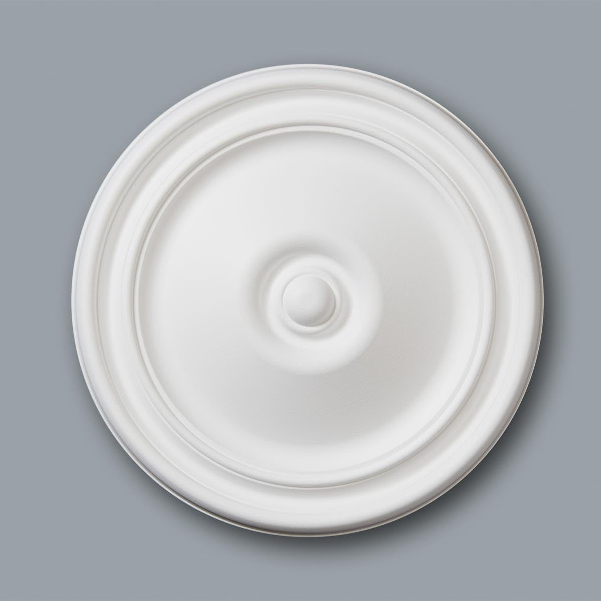 Yöl Light M71 Ceiling Rose - Medallion Weight Resin Contemporary Modern Chandelier Feature Paintable Ceiling Centre 30Cm