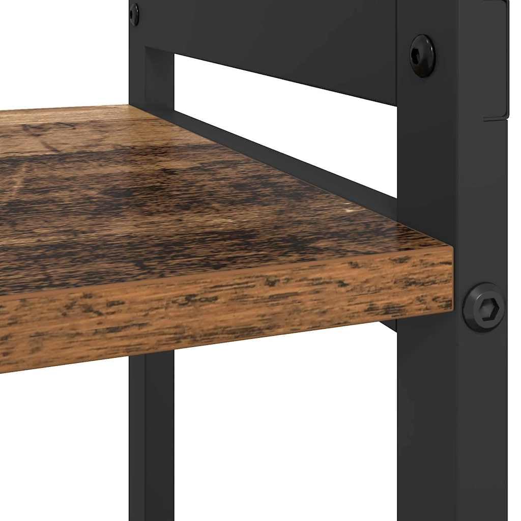 vidaXL Étagère Bois Ancien 80 x 30 x 85 cm Bois d'ingénierie, Étagère Industrielle Moderne, Rangement en étagères, déco pour Organiser ta Maison, Meuble Livre Libre