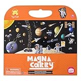 Tiger Tribe Magna Carry Space Explorer, Fold Out Magnetic Play Scene for Kids, Storytelling. Incl. Astronaut & Solar System Magnets, Great for Travel