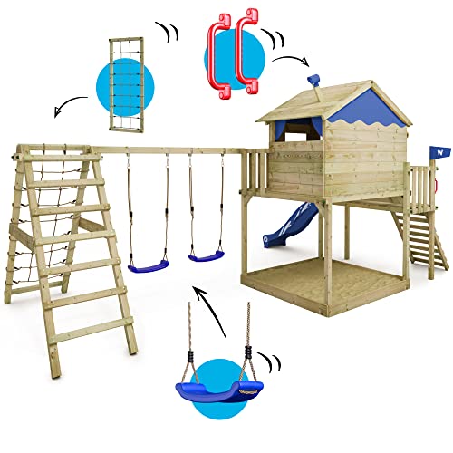 WICKEY Aire de Jeux Smart Ocean portique en Bois avec...