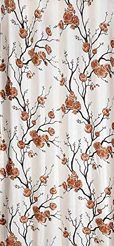 Image of Set of 2 Window Curtains-5 Feet, Brown