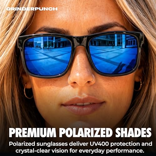 Image of grinderPUNCH XL XXL Sunglasses Men Big Head Extra Large Wide Polarized