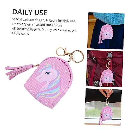 1pc Mini Cartoon Coin Purse Adorable Design for Girls Pu Material Earphone Cable Bag Change Purse4