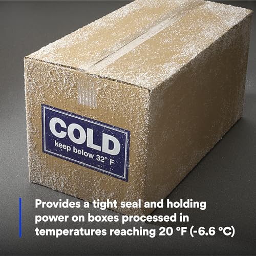 Image of Scotch High Tack Box Sealing Tape 311+, Cold Shipping, Freezer Storage, Clear Color, 48 mm x 100 m, 36 /Case