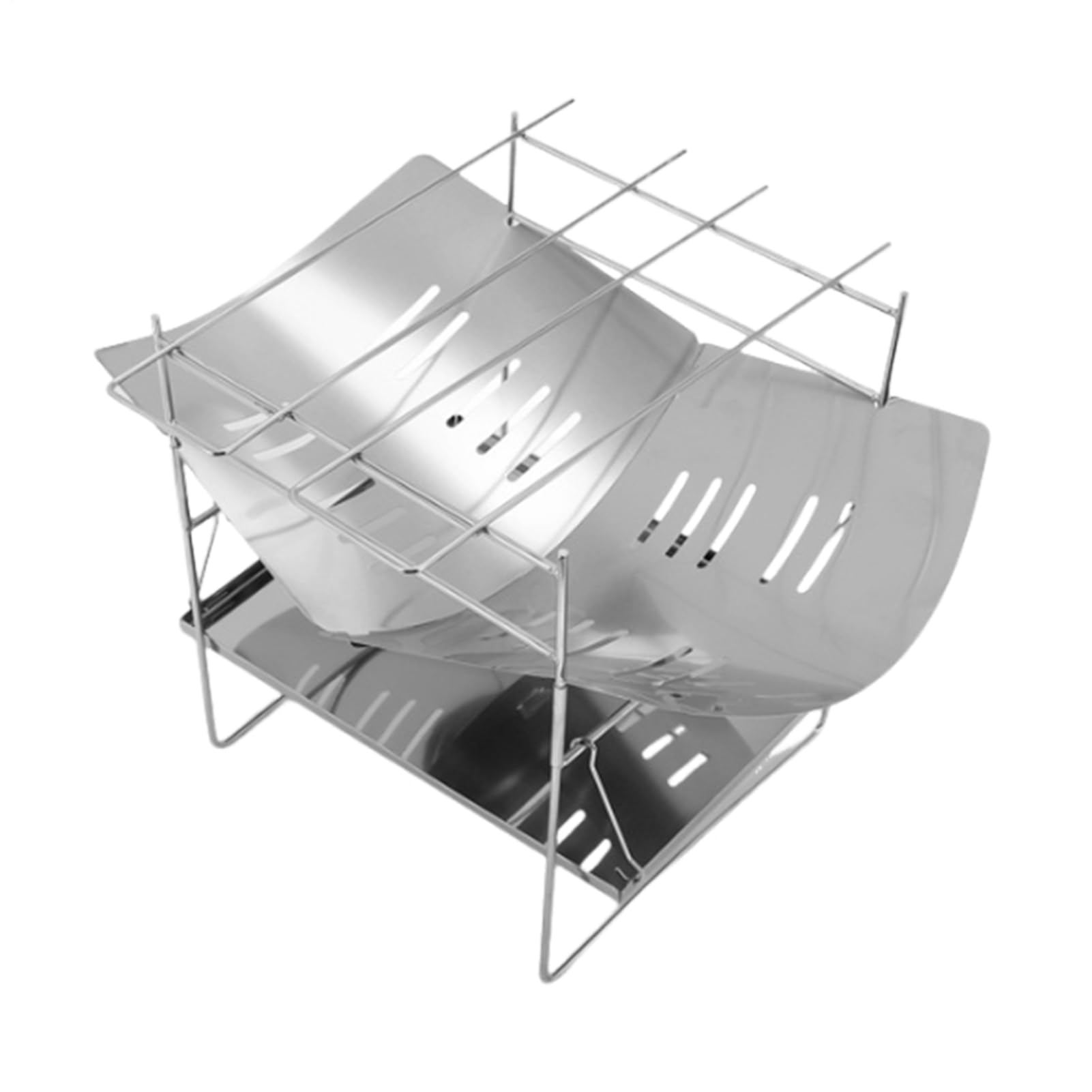 Poêle À Bois - Poêle À Bois Portable Léger,Grill Pliant Léger pour Randonnée Pêche Pique-Nique en et Cuisine en Extérieur