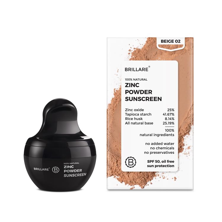 Brillare ZINC Powder Sunscreen - Beige 02