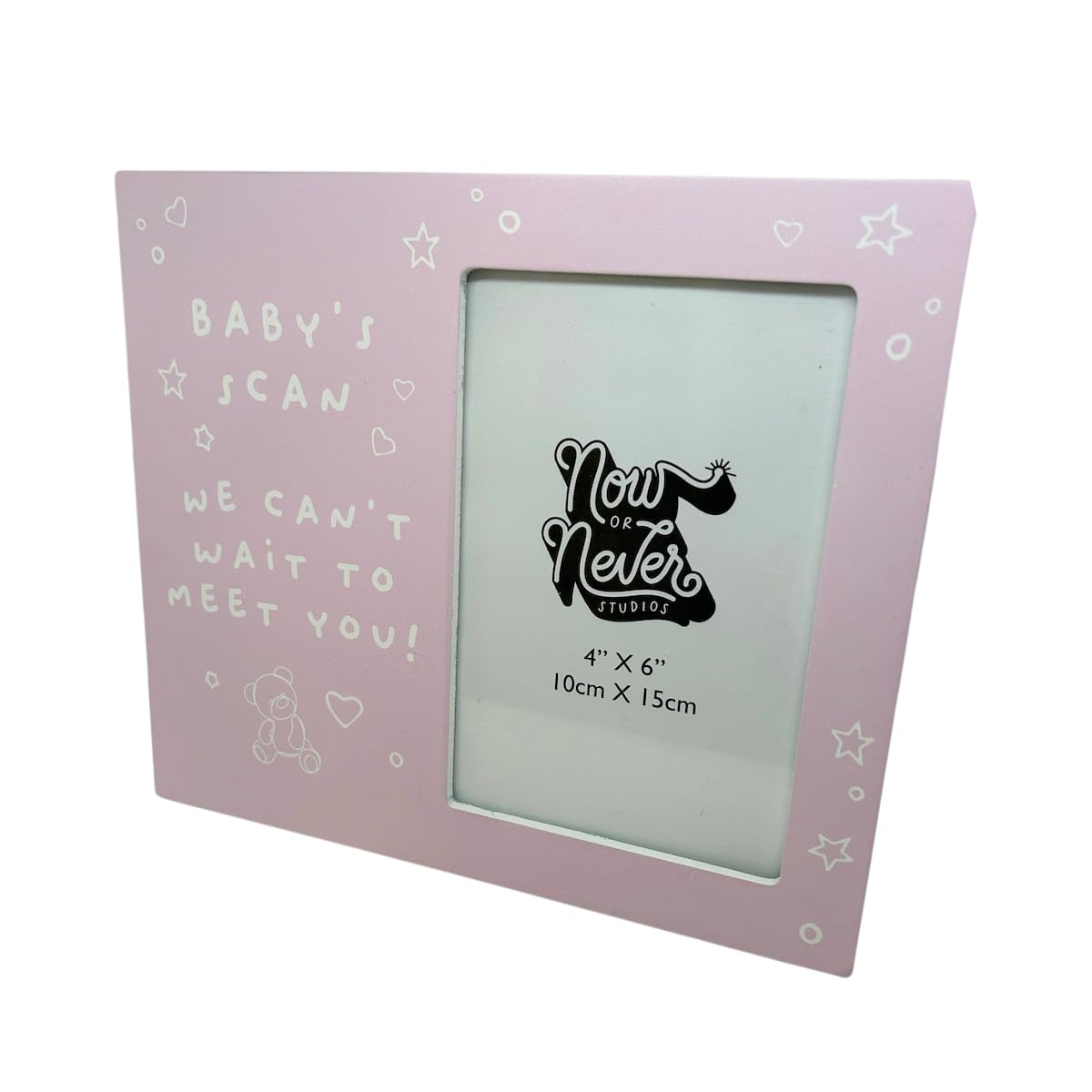Baby's Scan We Can't Wait To Meet You Baby Girls Scan Photo Frame