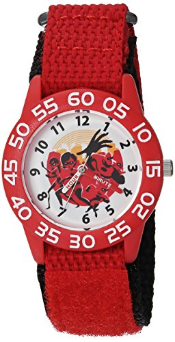 Image of Disney Kids' Plastic Time Teacher Analog Quartz Nylon Strap Watch