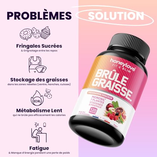 Bruleur de Graisse Puissant Morosil Homme & Femme 120 gélules | Coupe-faim et perte de poids | Vinaigre de cidre | Minceur extra fort | Brule Graisse | ventre plat, draineur jour nuit | Fat burner – Image 3