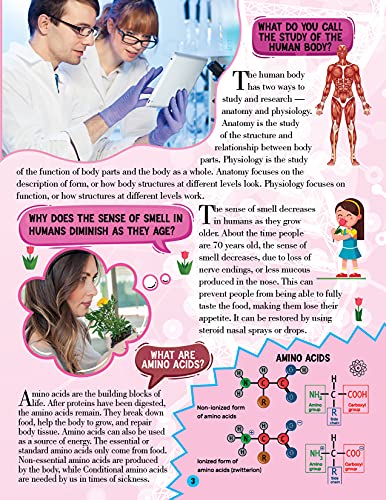 Image of Human Body Encyclopedia for Children Age 5-15 Years | Illustrated Kids Reference Book with Fun Facts, Trivia Questions & Answers | Learn About Organs, Bones, Muscles, Brain, Blood, Senses, Digestive System, Human Anatomy & Amazing Body Functions