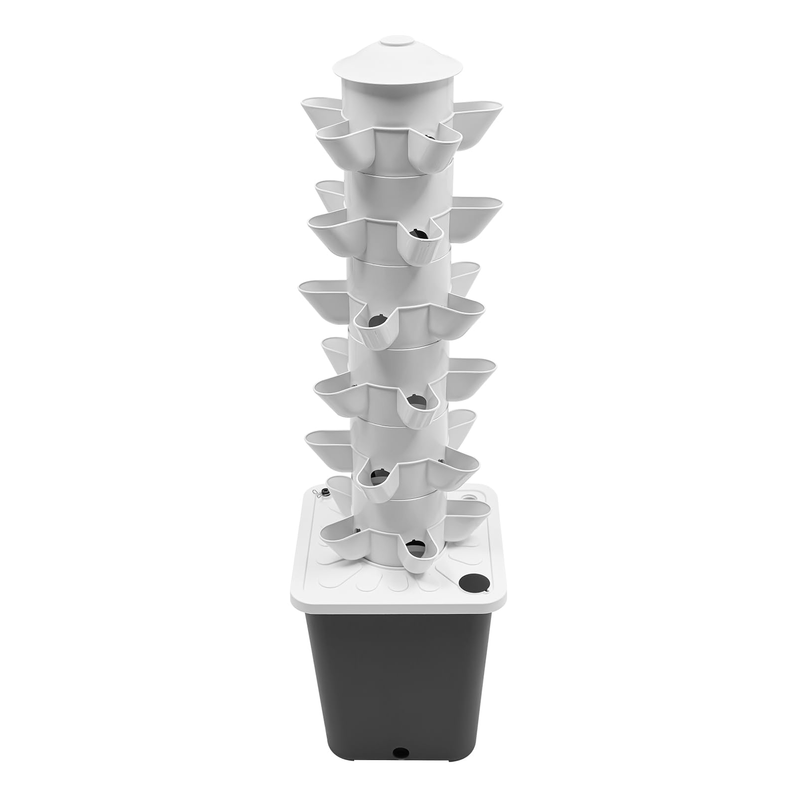 Sistema hidropónico Hidroponía Vertical Kit,Kit de cultivo hidropónico,30 puntos de plantación,4 lámparas LED,10L/6 capas,Kit de germinación vertical de plantador