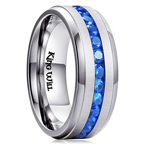 King Will TRM013-9 8Mm Silver Titanium Wedding Ring cover