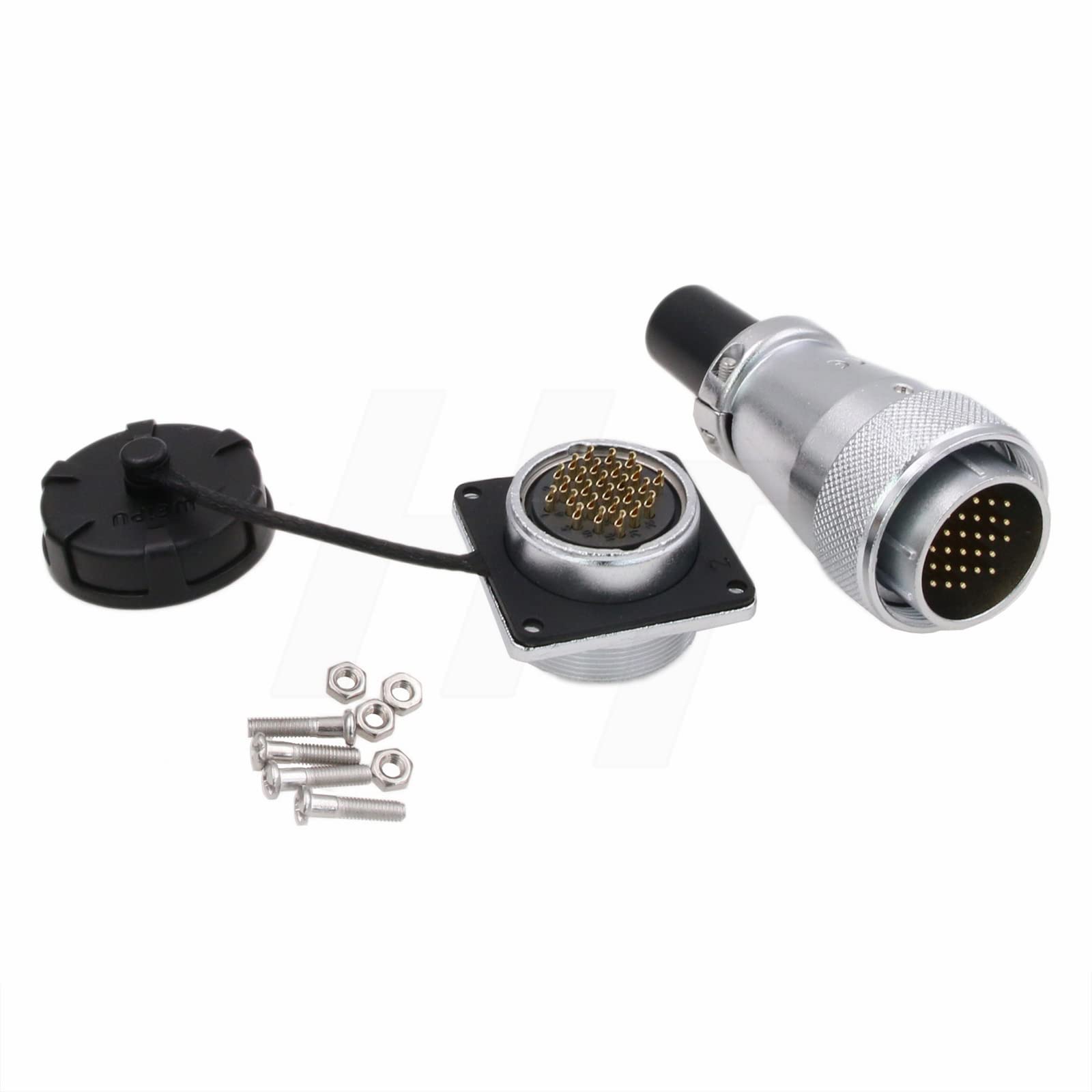 Hangton ws28 26 Pin 5a maschio Femmina Metallo Aviazione Rotondo connettore di alimentazione brasato Auto esterna Solare 18awg cavo