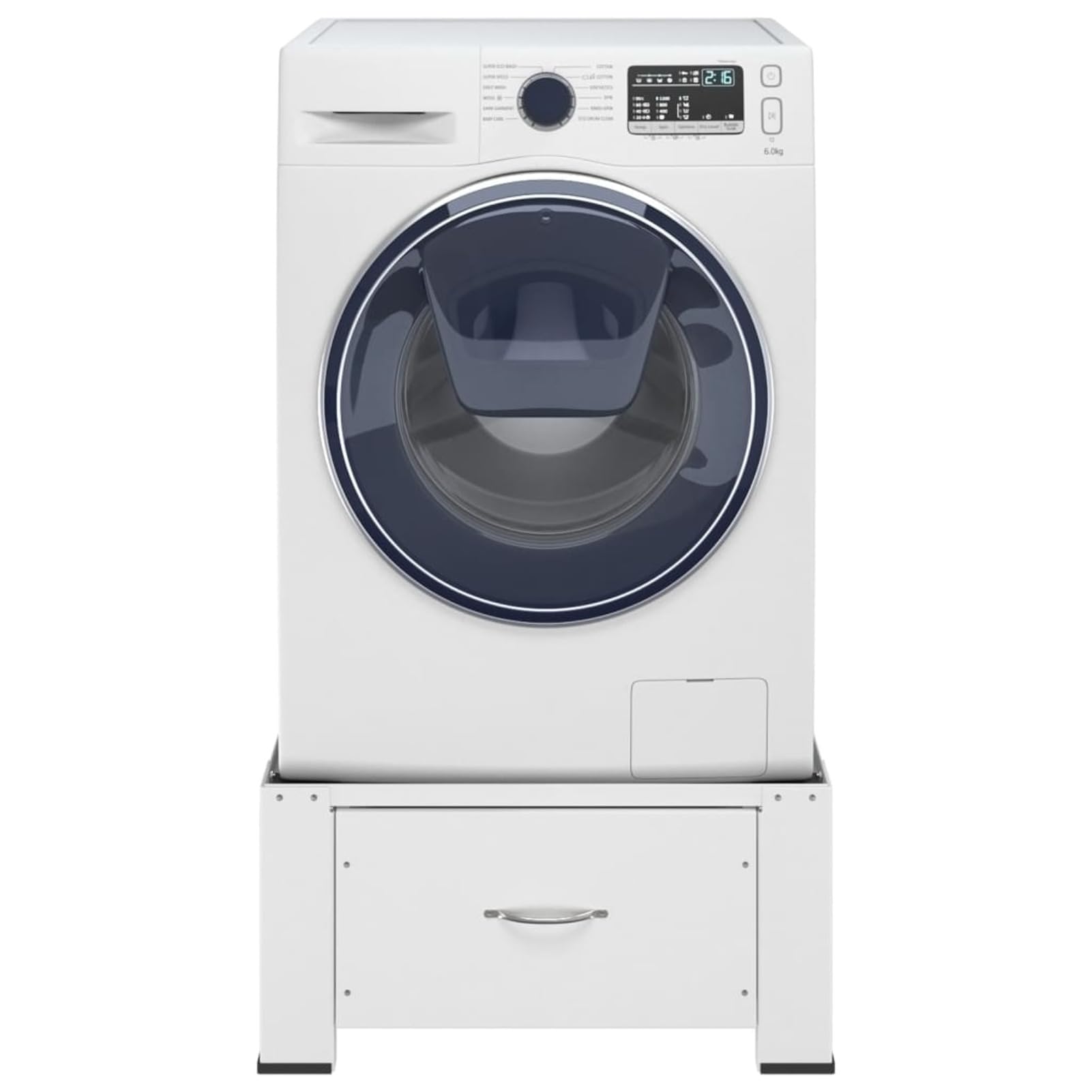 Gecheer Soporte Pedestal para Lavadora con cajón Blanco,Type 1