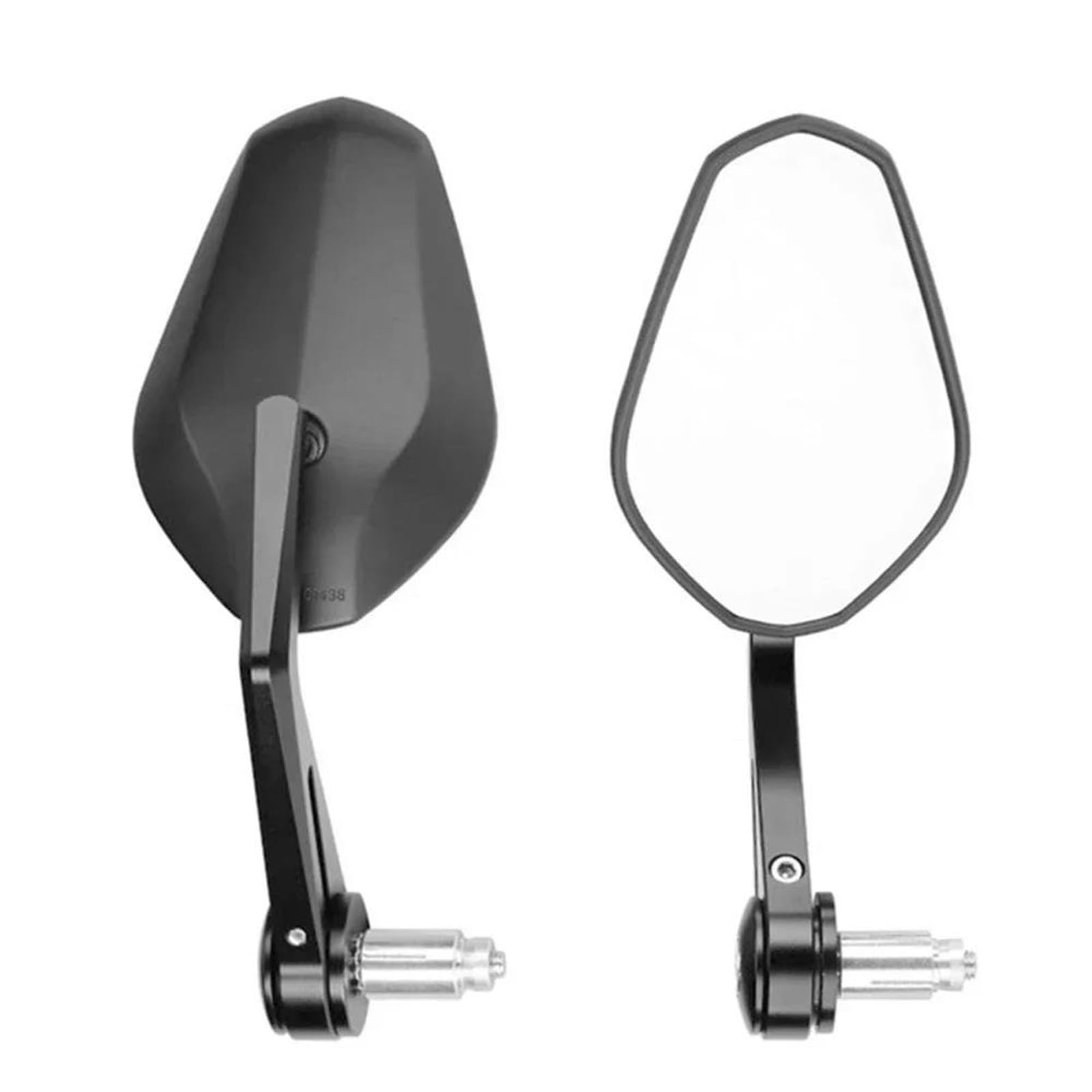 Espejo retrovisor de motocicleta en aluminio CNC para manillares deportivos de 22mm