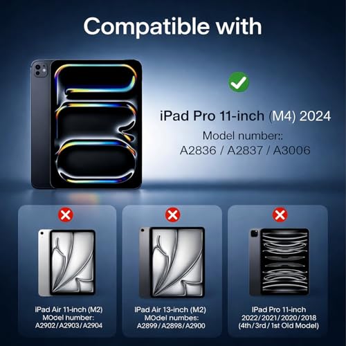 Image of Premium Tempered Glass Screen Protector for iPad Pro 11-Inch (M4, 2024) | 9H Hardness | Anti-Scratch & Anti-Fingerprint | HD Clear | Easy Installation
