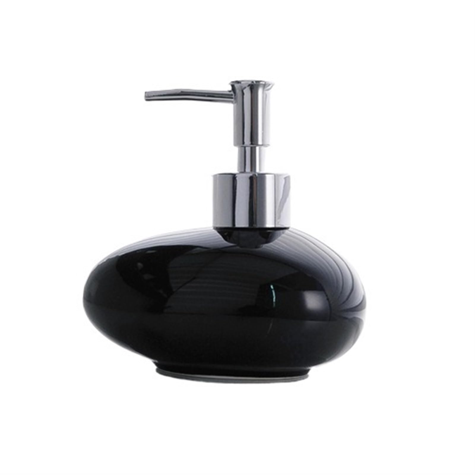 300 ml schwarze Keramik-Lotion-Flasche – Stilvoller Shampoo- und Seifenspender für die Aufbewahrung im Badezimmer – elegantes Haushaltszubehör für Heimdekoration und Nization