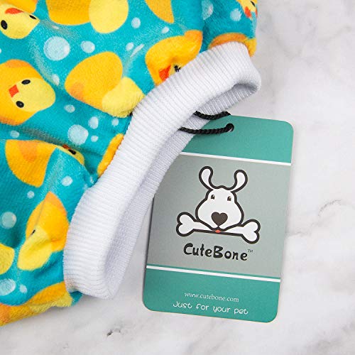 CuteBone Dog Pajamas Yellow Ducks Dog Apparel Dog Jumpsuit Pet Clothes Pajamas Coat Xmas P50XS - Image 6