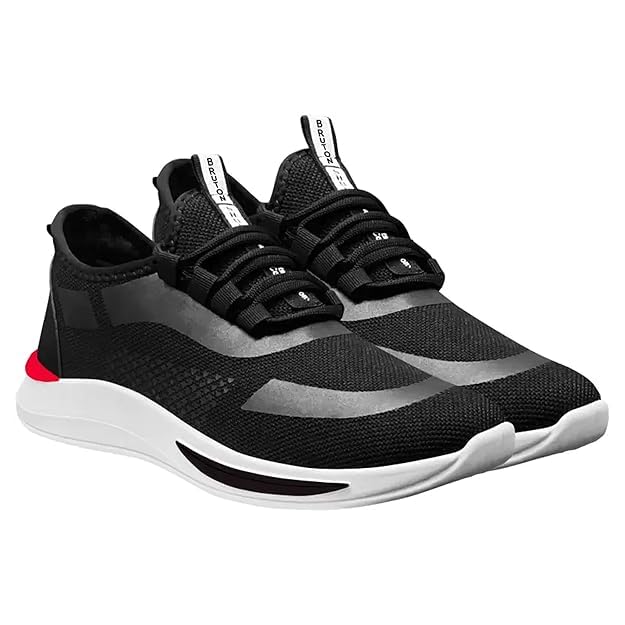 Sneakers Casual Shoes for Men & Boys- Black, UK 10-image-9