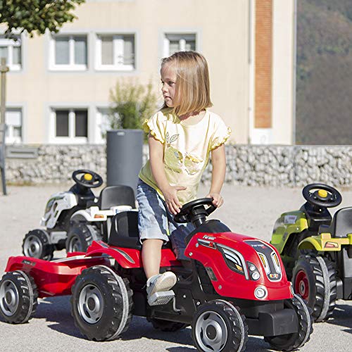 Smoby - Tracteur Farmer XL + Remorque - Capot ouvrable