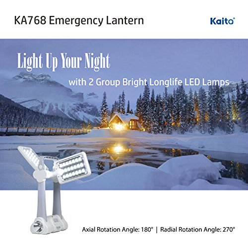 Kaito Ka768 Multi-Functional Twin-Panel Rechargeable & Portable Solar Led Lantern #TOP4