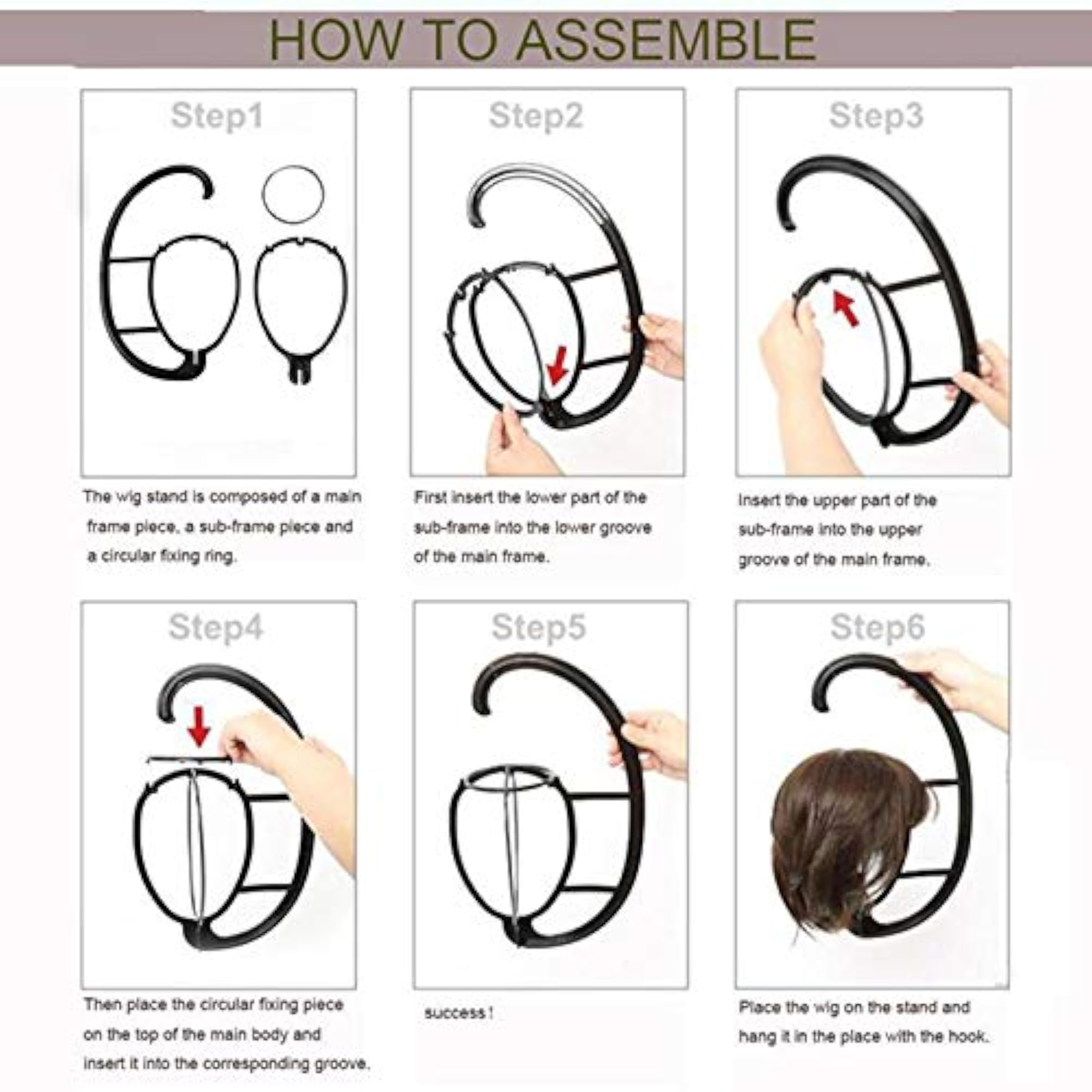 Lightweight Hanging Wig Holder for Travel